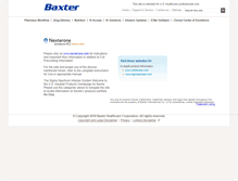 Tablet Screenshot of baxtermedicationdeliveryproducts.com